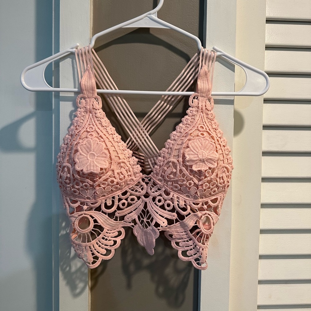 Lace crop top